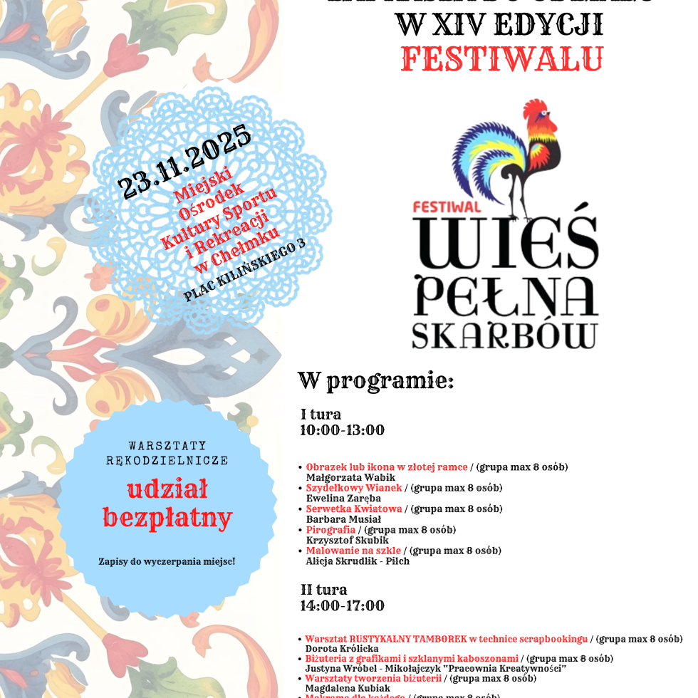 Wielkimi krokami nadchodzi kolejna edycja Festiwalu Wieś Pełna Skarbów! - miniatura obrazka